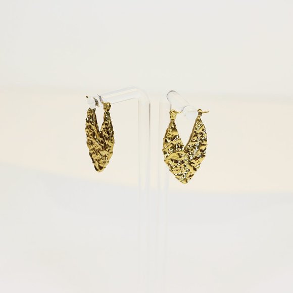 Earrings / 100% stainless steel / gold-plated / hypoallergenic - Picture 4 of 7